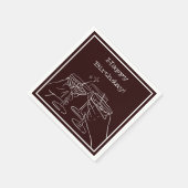 A Tiniビットの古い – 誕生日テーマの装飾 スタンダードカクテルナプキン (角)