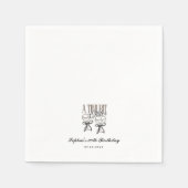 A Tiniビットより古いエスプレッソマルティーニ誕生日ナプキン スタンダードカクテルナプキン (正面)