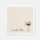 A Tiniビットより古いエスプレッソマルティーニ誕生日 スタンダードカクテルナプキン (正面)