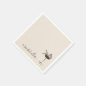 A Tiniビットより古いエスプレッソマルティーニ誕生日 スタンダードカクテルナプキン (角)