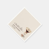 A Tiniビットより古いエスプレッソマルティーニ誕生日 スタンダードカクテルナプキン (角)