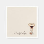 A Tiniビットより古いエスプレッソマルティーニ誕生日 スタンダードカクテルナプキン (正面)