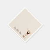 A Tiniビットより古いエスプレッソマルティーニ誕生日 スタンダードカクテルナプキン (角)