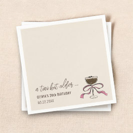 A Tiniビットより古いエスプレッソマルティーニ誕生日 スタンダードカクテルナプキン