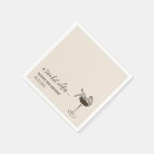 A Tiniビットより古いエスプレッソマルティーニ誕生日 スタンダードカクテルナプキン (角)