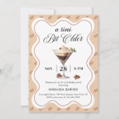 A Tiniビットより古いエスプレッソマルティーニ誕生日 招待状 (正面)