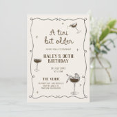 A Tiniビットより古いエスプレッソマルティーニ誕生日 招待状 (スタンド正面)