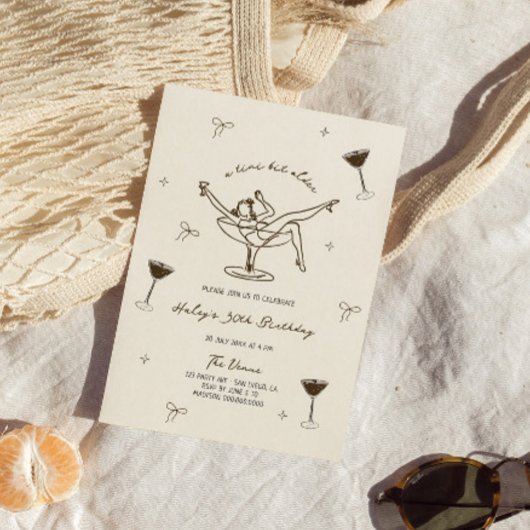 A Tiniビットより古いエスプレッソマルティーニ誕生日 招待状