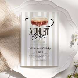 A Tiniビットより古いエスプレッソマルティーニ誕生日 招待状