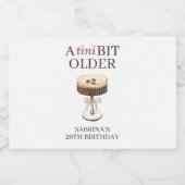 A Tiniビットより古いエスプレッソMartiniパーティー好意ミニ リキュールボトルラベル (シングルラベル)