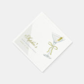 A Tiniビットより古いオリーブマルティニカクテル誕生日 スタンダードカクテルナプキン (角)