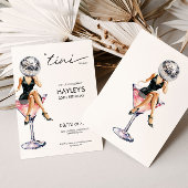 A Tiniビットより古いディスコマルティーニ誕生日 招待状