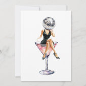 A Tiniビットより古いディスコマルティーニ誕生日 招待状 (裏面)