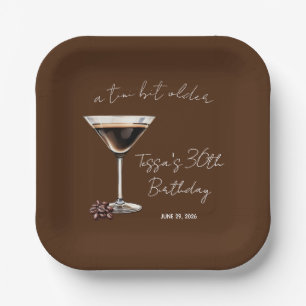 A Tiniビットより古いEspresso Martiniをテーマにしたパーティー ペーパープレート