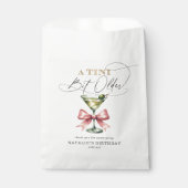 A Tiniビットより古いMartiniピンクボウ誕生日 フェイバーバッグ (正面)