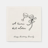 A Tiniビットより古いMartini誕生日紙ナプキン スタンダードカクテルナプキン (正面)