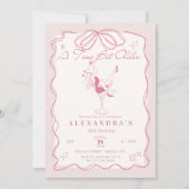 A Tiniビットより年上のMartini誕生日女の子の夜アウト 招待状 (正面)