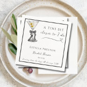 A Tiniビットより近い汚れたMartiniブライダルシャワー スタンダードカクテルナプキン