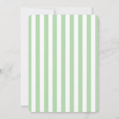 A Tiniビットクローザーカクテルグリーンブライダルシャワー 招待状 (裏面)