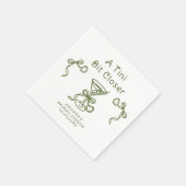 A Tiniビットクローザーブライダルシャワー スタンダードカクテルナプキン (角)