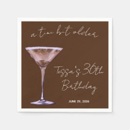 A Tiniビット古いチョコレートマルティーニをテーマにしたパーティー スタンダードカクテルナプキン