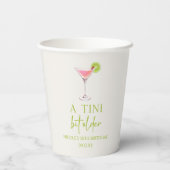 A Tiniビット古いピンクのコスモMartini誕生日パーティー 紙コップ (裏面)