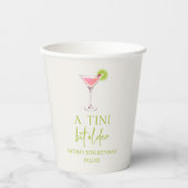 A Tiniビット古いピンクのコスモMartini誕生日パーティー 紙コップ (正面)