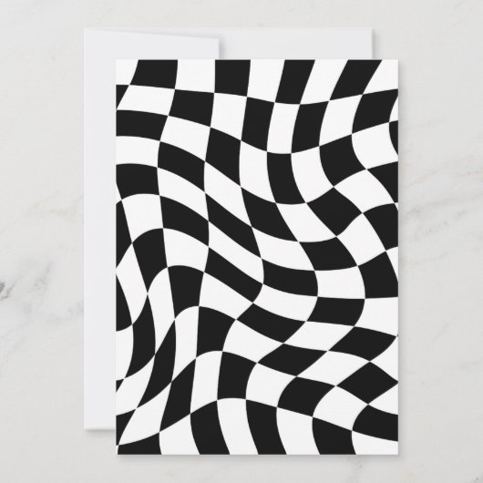 A Tiniビット古い黒と白の弓30歳の誕生日 招待状 (裏面)