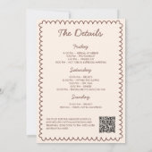 A Tiniビット婚約したエスプレッソMartiniバチェロレッテ 招待状 (裏面)