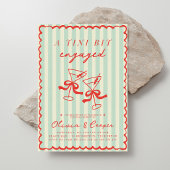 A Tiniビット婚約したヴィンテージ婚約パーティ 招待状