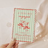 A Tiniビット婚約したヴィンテージ婚約パーティ 招待状