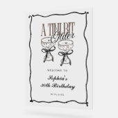 A Tiniビット年上のエスプレッソMartini歓迎予測できな アクリルサイン (傾斜)