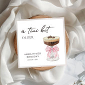 A Tiniビット年上のシックなMartini誕生日パーティー スタンダードカクテルナプキン