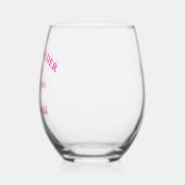 A Tiniビット年上のマルティカスタムニ誕生日パーティー ステムなしワイングラス (左)