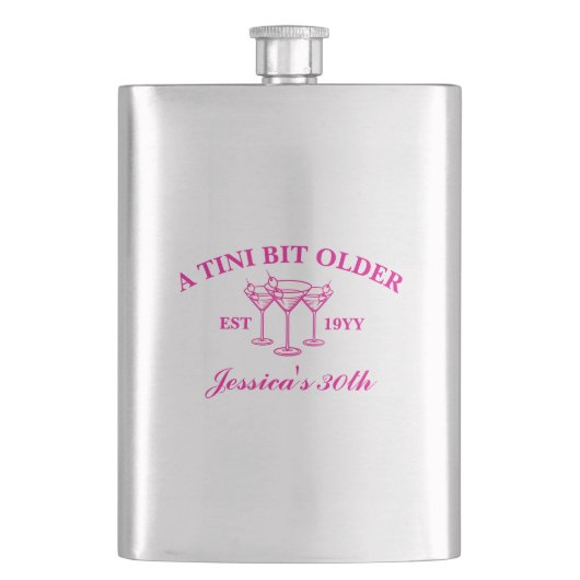 A Tiniビット年上のマルティカスタムニ誕生日パーティー フラスク (正面)