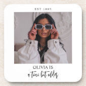 A Tiniビット年上のMartiniをテーマにしたフォトパーティーのお気に入り コースター (正面)