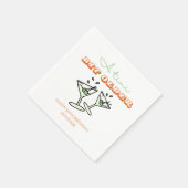 A Tiniビット年上のMartiniオリーブ大人誕生日 スタンダードカクテルナプキン (角)