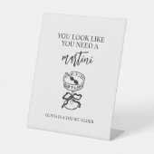 A Tiniビット年上のMartiniバースデーパーティーバー 台座サイン (正面)