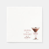 A Tiniビット年上エスプレッソMartini誕生日パーティー スタンダードカクテルナプキン (正面)