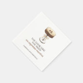 A Tiniビット年上エスプレッソMartini誕生日パーティー スタンダードカクテルナプキン (角)