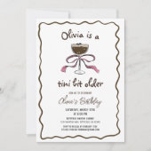 A Tiniビット年上エスプレッソMartini誕生日パーティー 招待状 (正面)