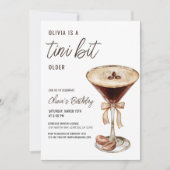 A Tiniビット年上エスプレッソMartini誕生日パーティー 招待状 (正面)