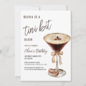 A Tiniビット年上エスプレッソMartini誕生日パーティー 招待状 (正面)