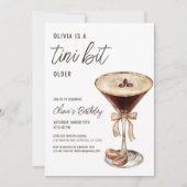 A Tiniビット年上エスプレッソMartini誕生日パーティー 招待状 (正面)