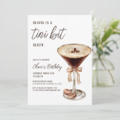 A Tiniビット年上エスプレッソMartini誕生日パーティー 招待状 (スタンド正面)