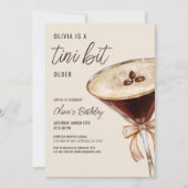 A Tiniビット年上エスプレッソMartini誕生日パーティー 招待状 (正面)