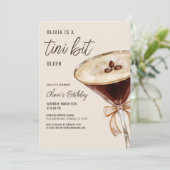 A Tiniビット年上エスプレッソMartini誕生日パーティー 招待状 (スタンド正面)