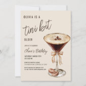 A Tiniビット年上エスプレッソMartini誕生日パーティー 招待状 (正面)