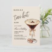 A Tiniビット年上エスプレッソMartini誕生日パーティー 招待状 (スタンド正面)