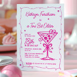 A Tiniビット年上エスプレッソMartini 18誕生日 招待状<br><div class="desc">まお洒落た、このエスプレッソフェミニンマルティーニテーマ誕生日の招待状は、大きなピンクのドードルマーティーニとフレームを備えている。すべての文字が編集可能。</div>